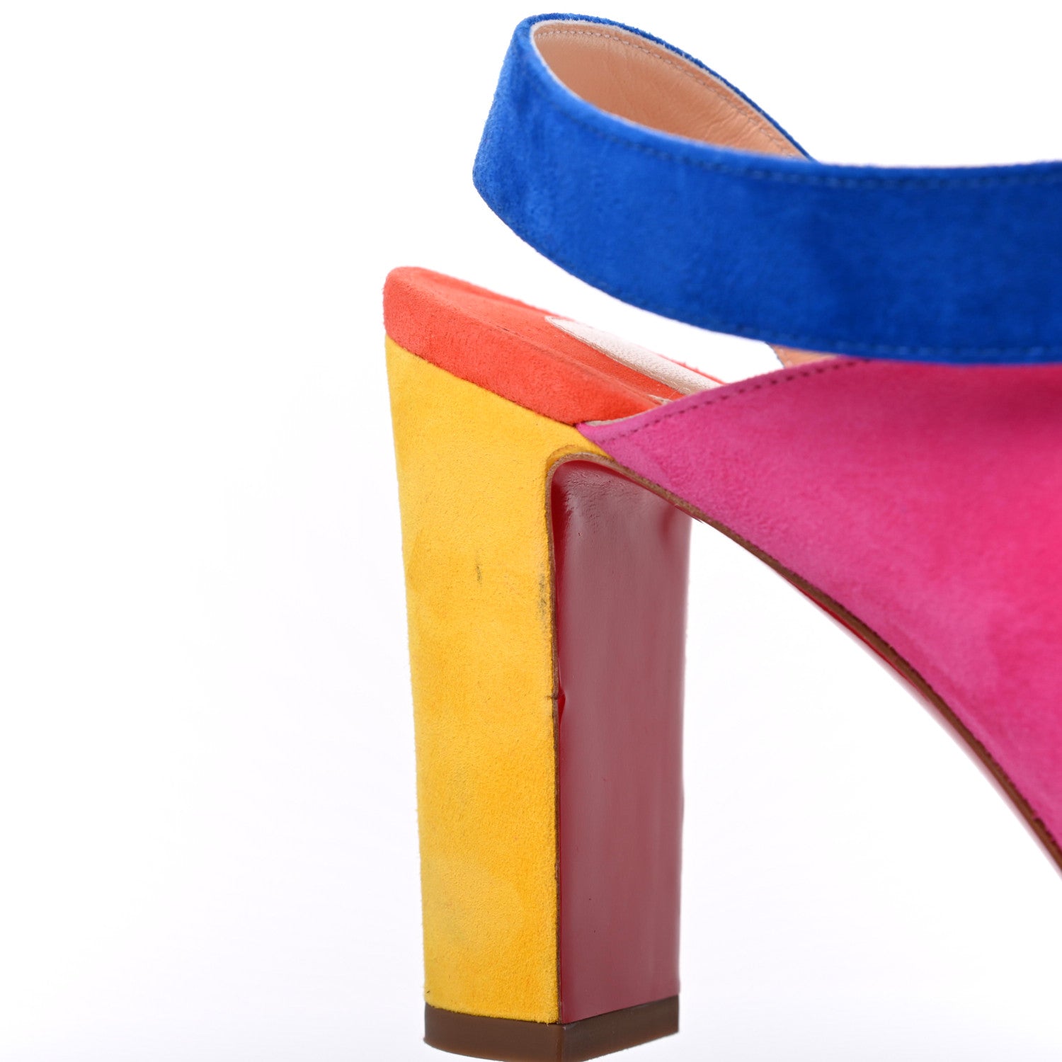 Christian Louboutin Veau Velours Tablissima Sandal 39.5 Multicolor 16 of 20