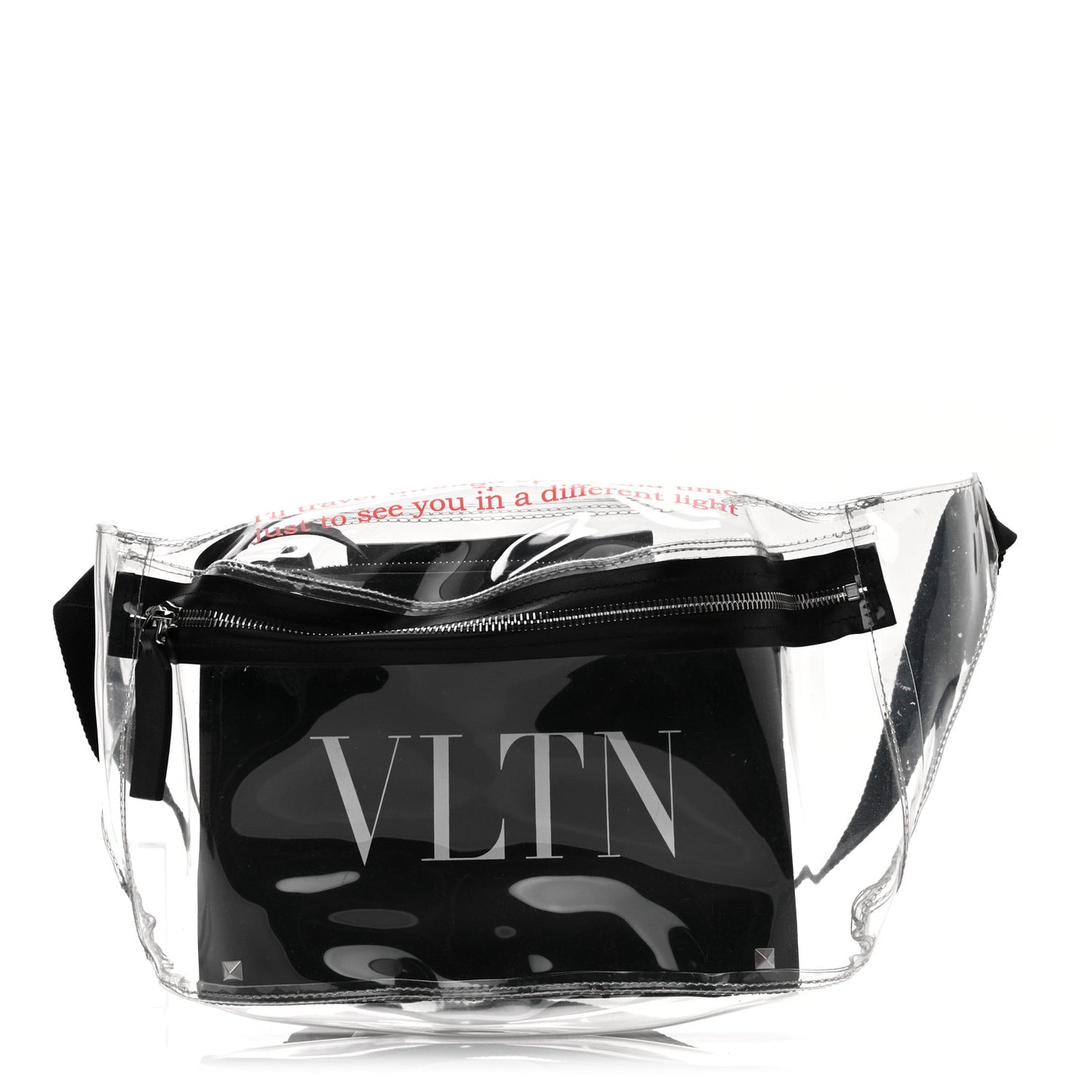 PVC VLTN Belt Bag Black