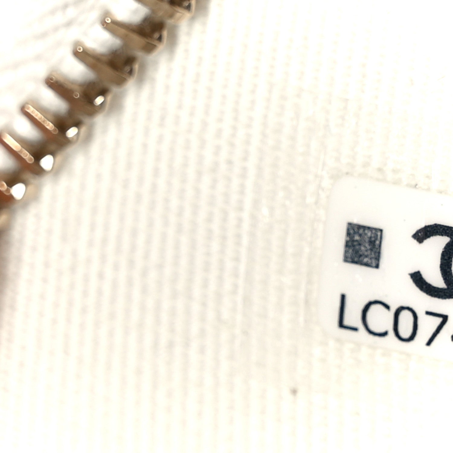 Chanel Tweed Quilted Round Filigree Pouch With Chain White Black 7 of 10