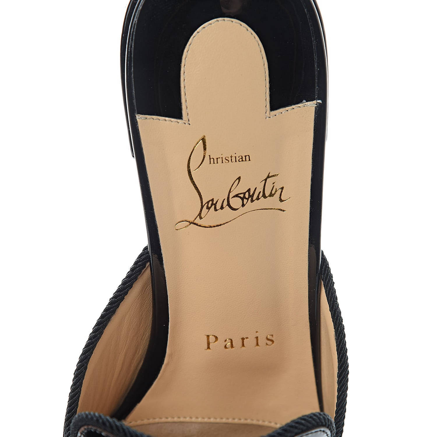 Christian Louboutin Patent Barry 35 Mules 38 Black 5 of 10