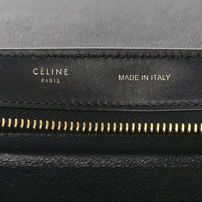 Celine Bullhide Calfskin Nubuck Medium Tri-Color Trapeze Blue Beige 6 of 8