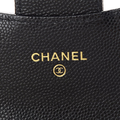 Chanel Caviar Quilted Flap Card Holder On Chain Black 6 of 9