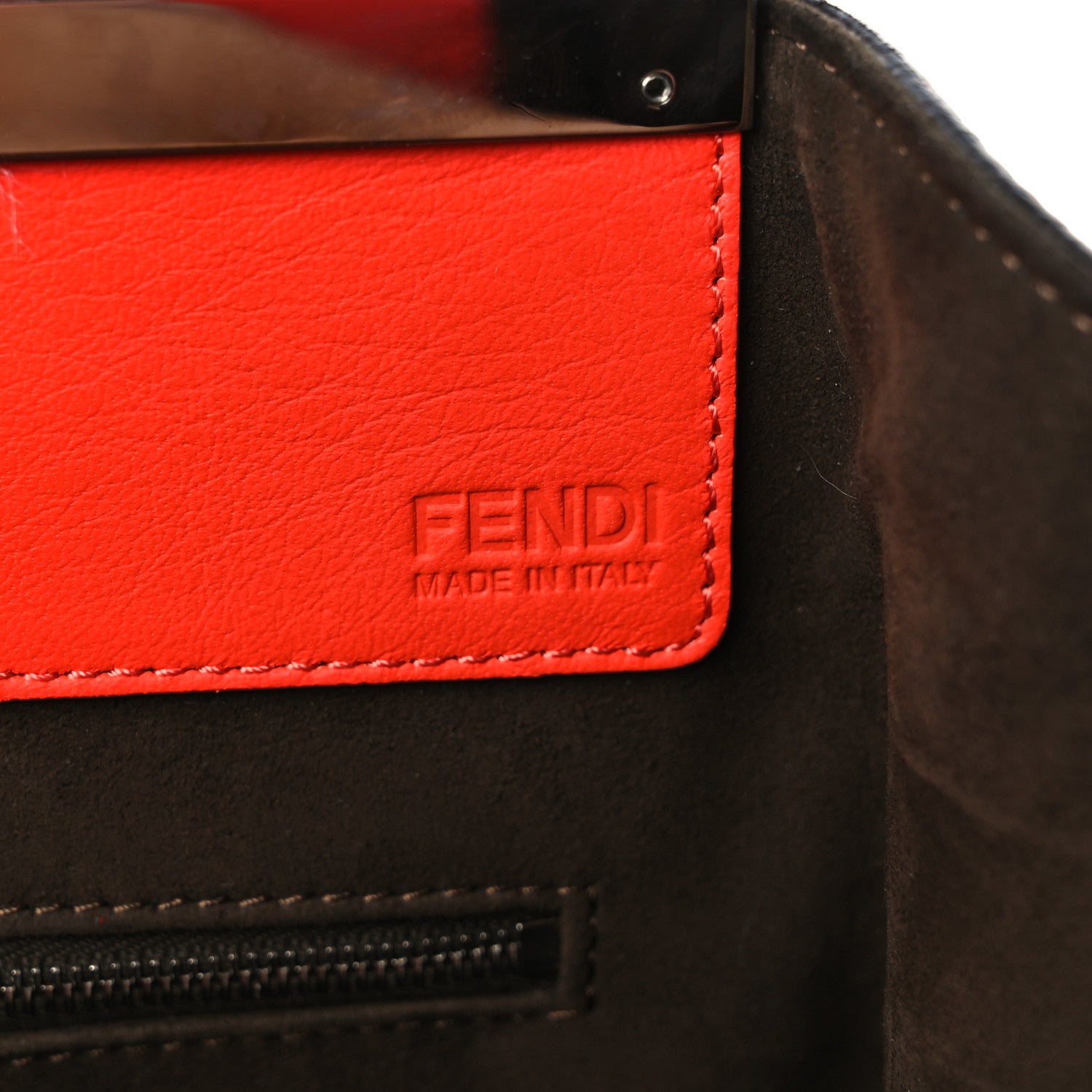Fendi Vitello Elite Flamingo Large 3Jours Tote Papavero 6 of 13