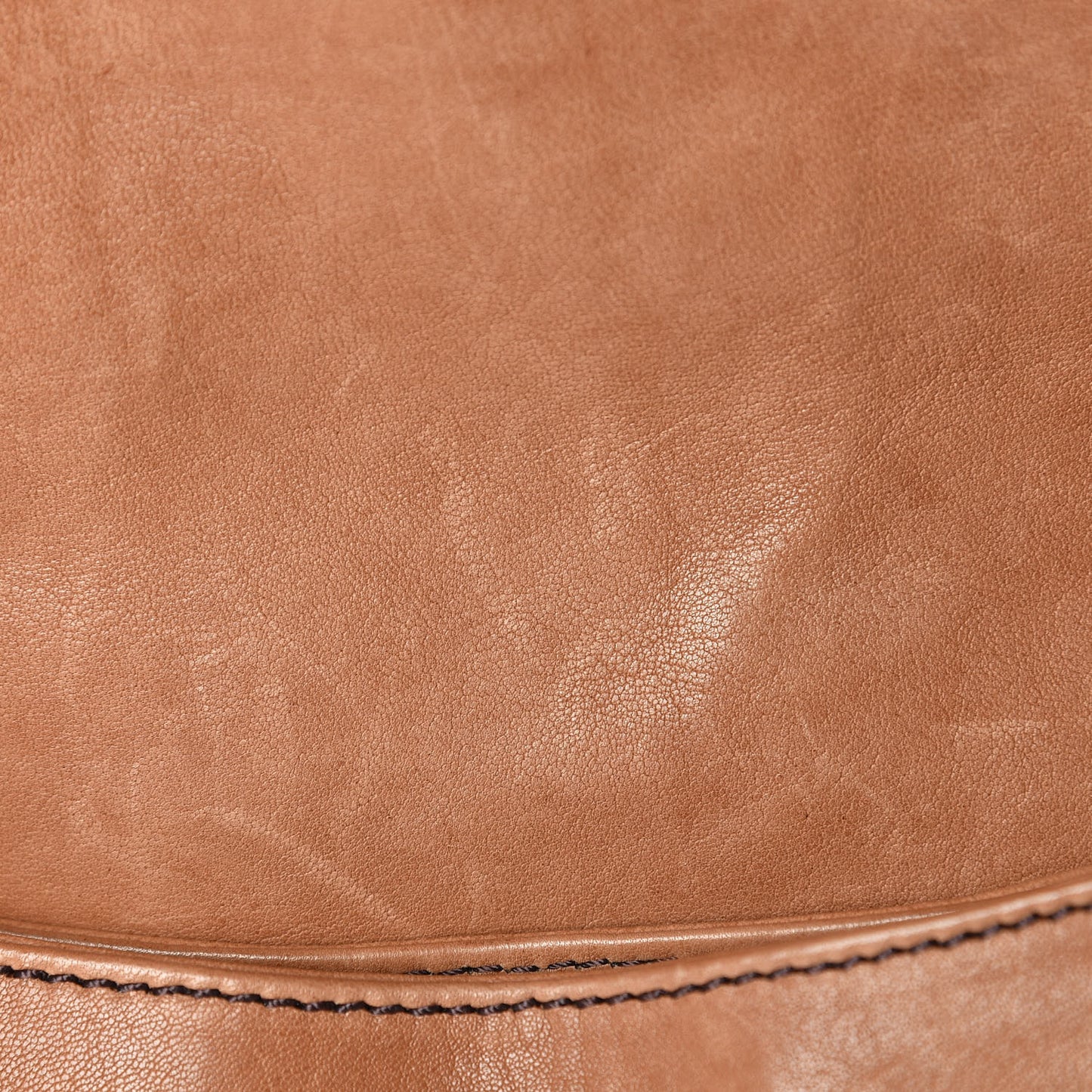 Calfskin Small Chef Shoulder Bag Brown