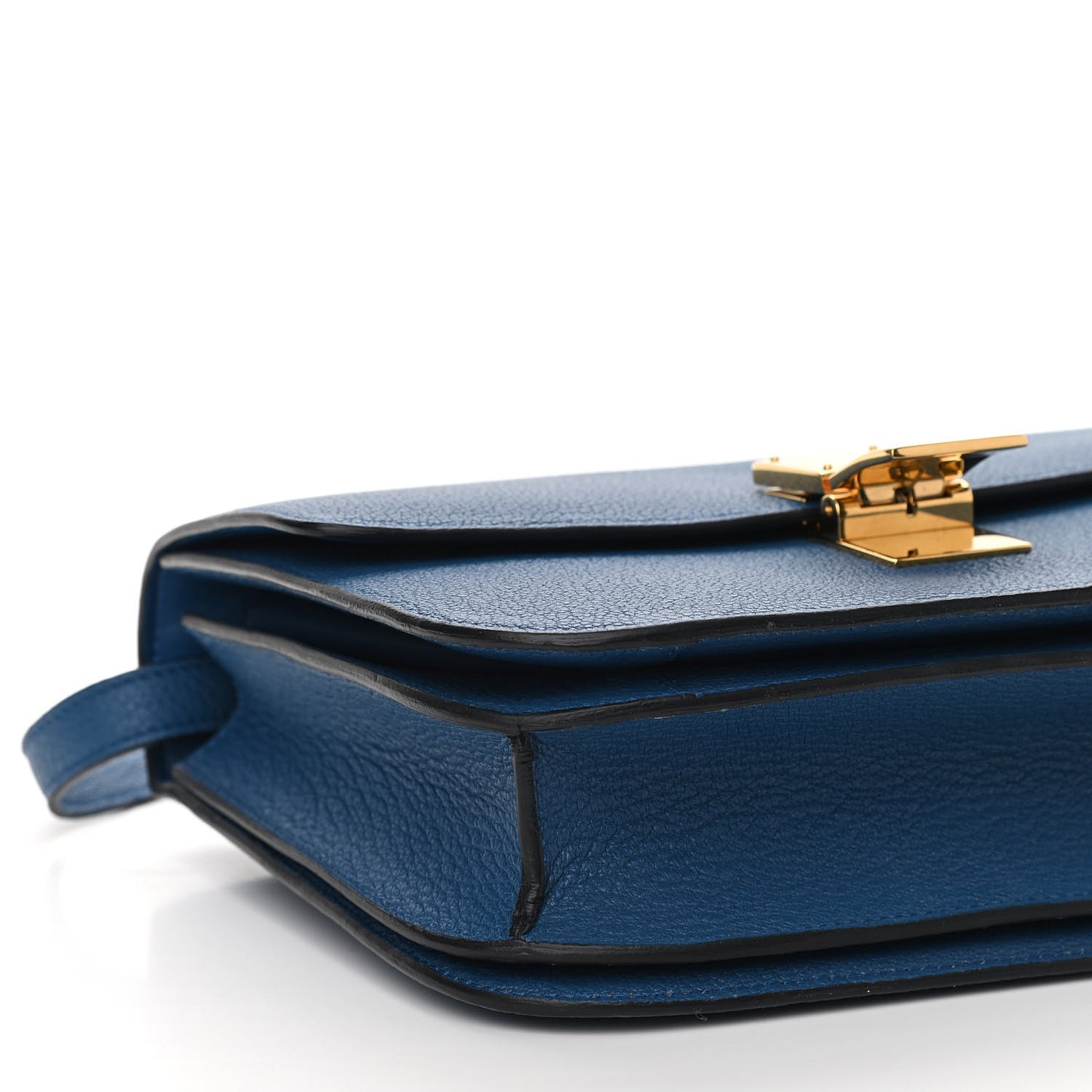 Goatskin Medium Classic Box Flap Bag Deepsea