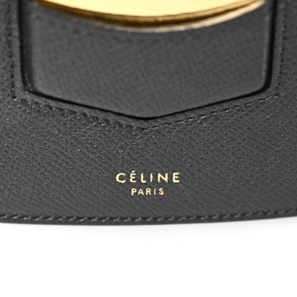 Celine Grained Calfskin Compact Trotteur Black 6 of 10