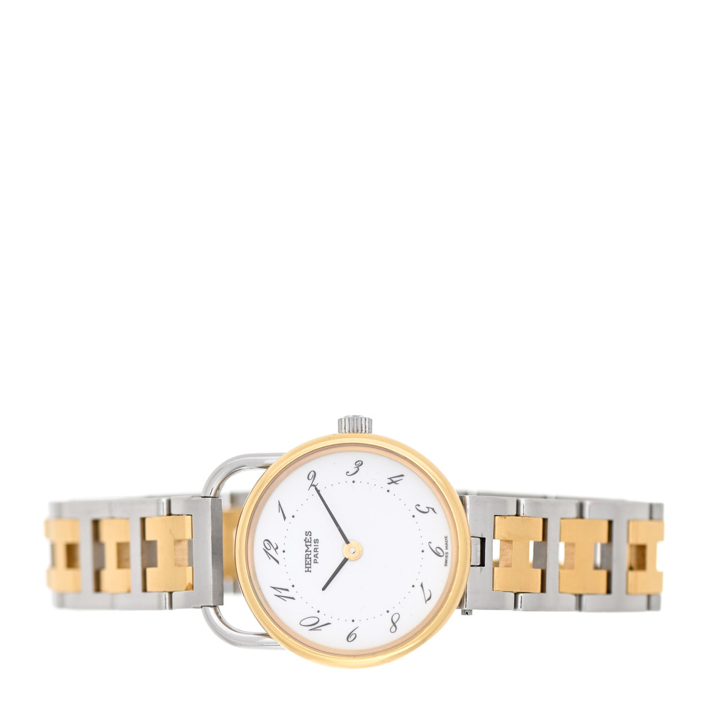 Stainless Steel 25mm Arceau Clipper Quartz Watch Gold