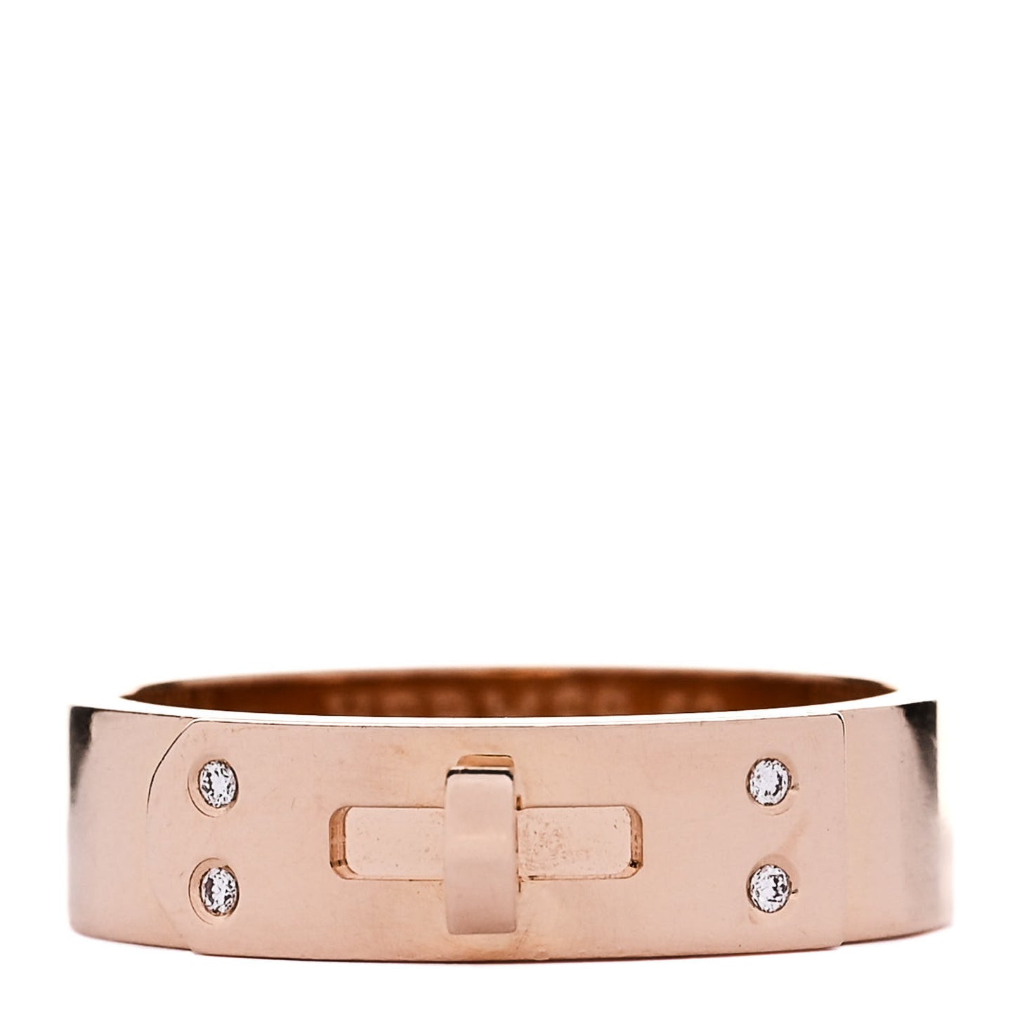 18K Rose Gold Diamond PM Kelly Ring 52 6