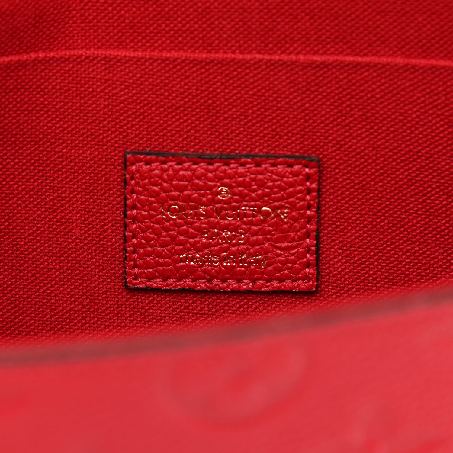 Louis Vuitton Empreinte Pochette Felicie Chain Wallet Scarlet 7 of 10