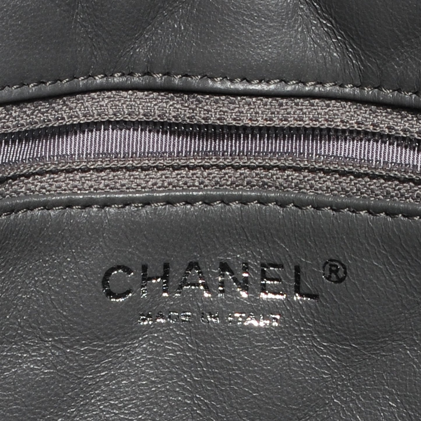 Aged Calfskin Quilted Large Reissue Camera Case Grey