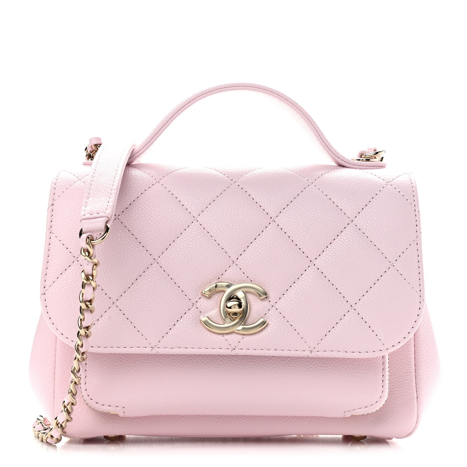 Chanel Caviar Quilted Small Business Affinity Flap Light Pink 1 of 9