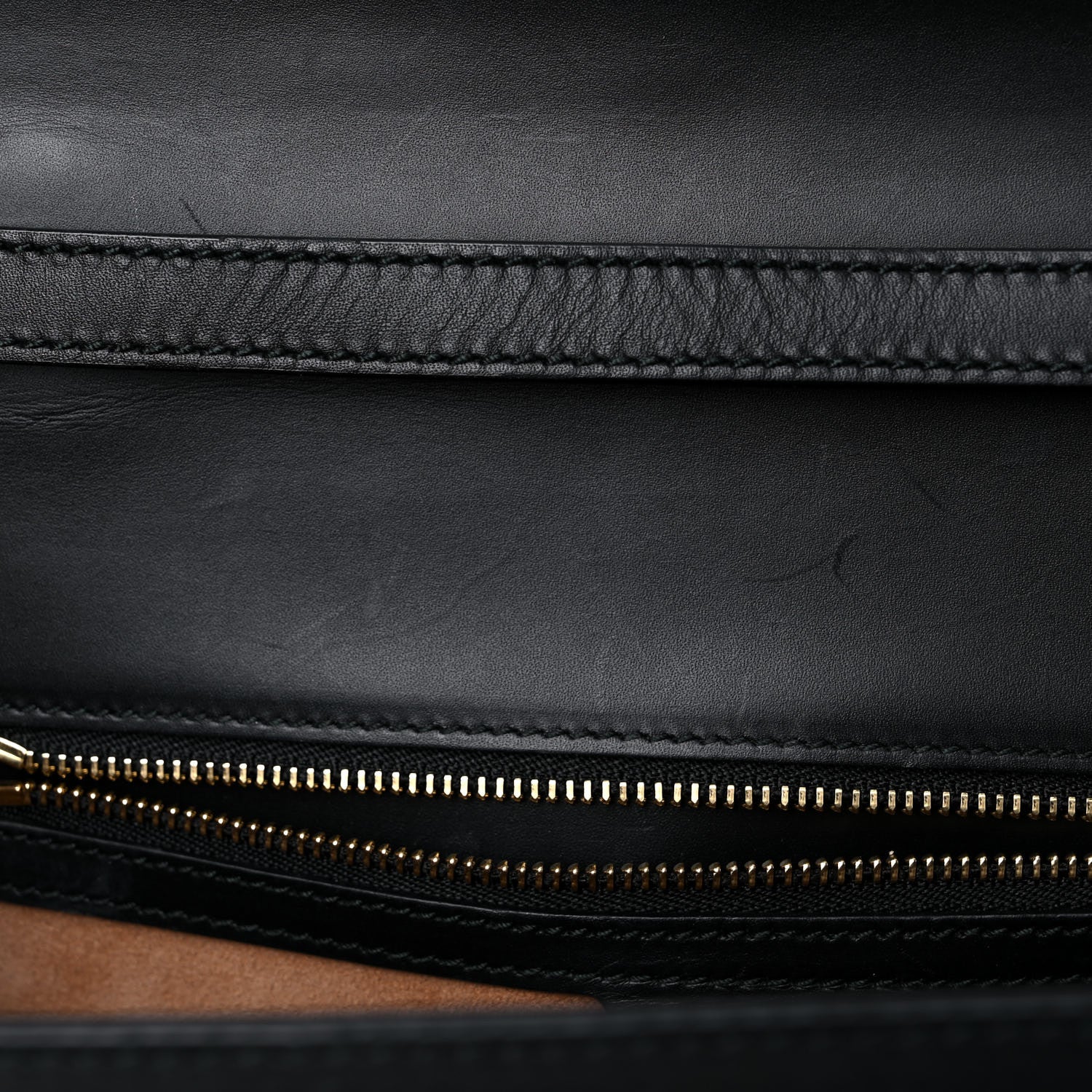 Gucci Calfskin Medium Sylvie Top Handle Bag Black 21 of 22