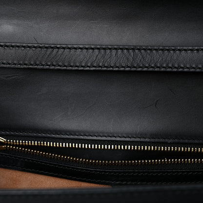 Gucci Calfskin Medium Sylvie Top Handle Bag Black 21 of 22