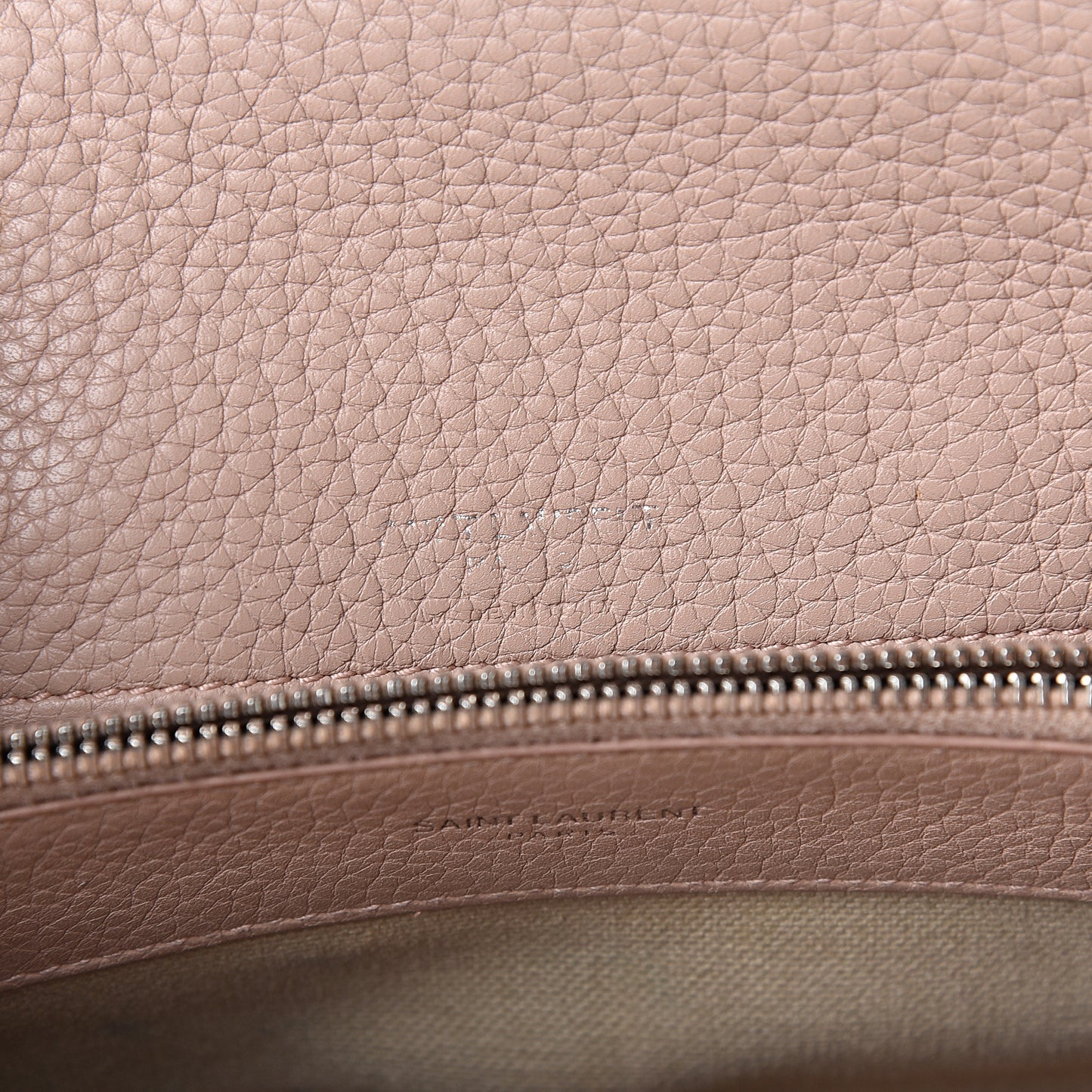 Grained Calfskin Nano Sac De Jour Souple Nude