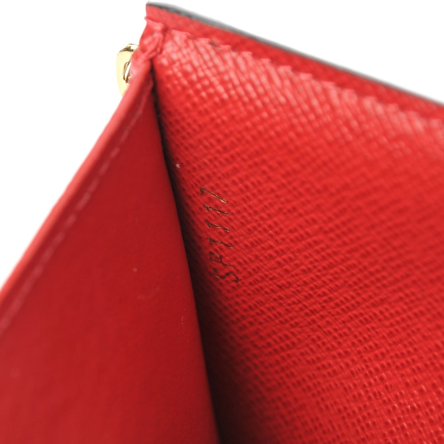 Damier Ebene Victorine Wallet Red