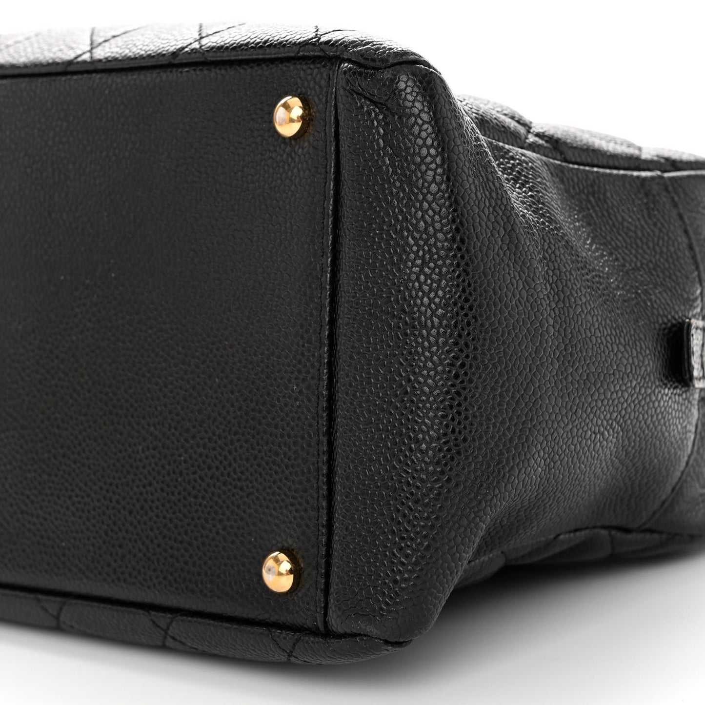 Caviar Quilted Petit Timeless Tote PTT Black