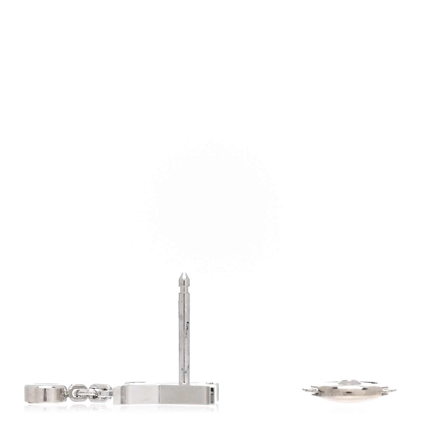 18K White Gold Diamond Idylle Blossom LV Stud Single Earring