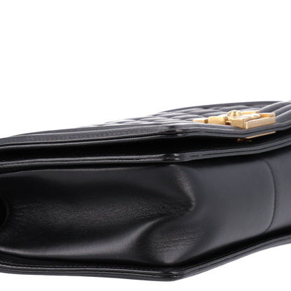 Chanel Calfskin Quilted Medium Boy Flap Black Black 9 of 10