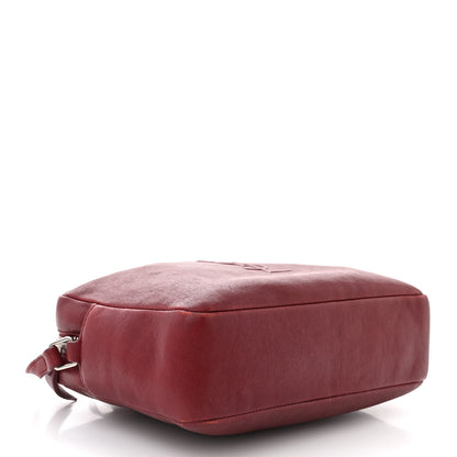 Saint Laurent Lambskin Monogram Small Lou Camera Bag Lipstick Red 4 of 11