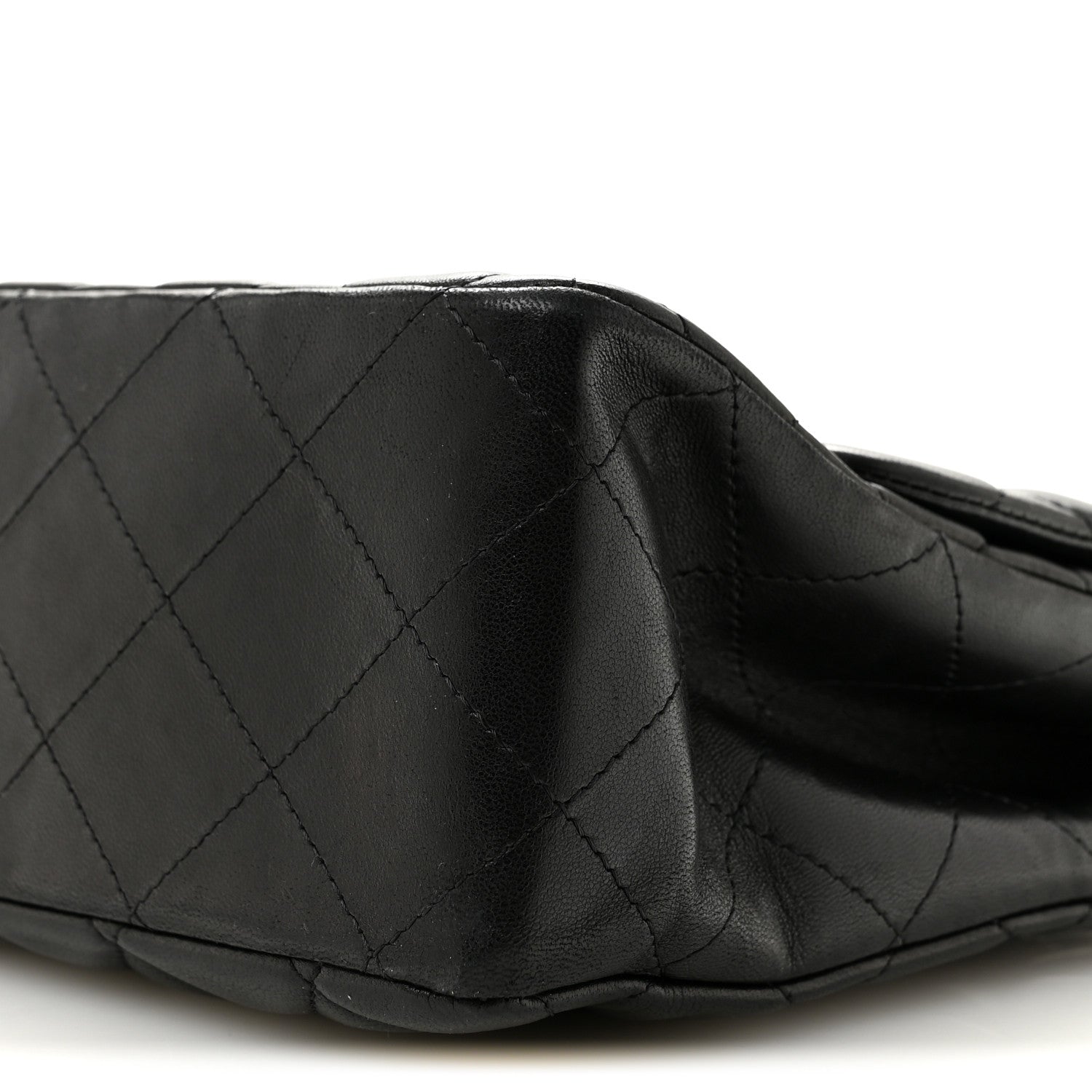 Chanel Lambskin Quilted Jumbo Single Flap Black 10 of 13
