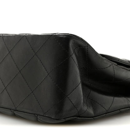 Chanel Lambskin Quilted Jumbo Single Flap Black 10 of 13