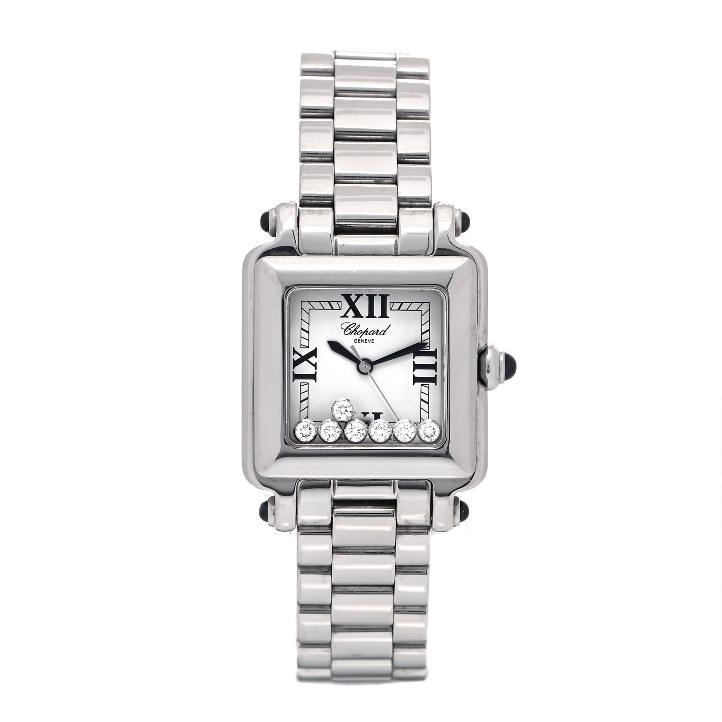 Stainless Steel 7 Diamond 27mm Happy Sport Quartz Watch