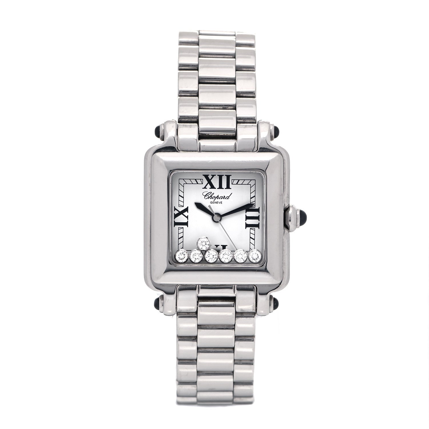 Chopard Stainless Steel 7 Diamond 27mm Happy Sport Quartz Watch 1 of 7