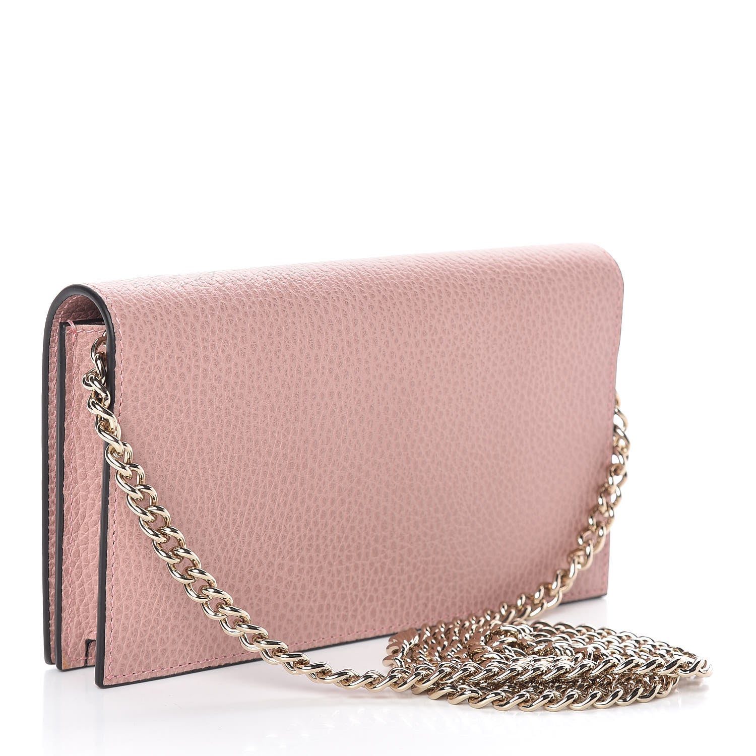 Gucci Dollar Calfskin Medium Betty Chain Wallet Soft Pink 3 of 10