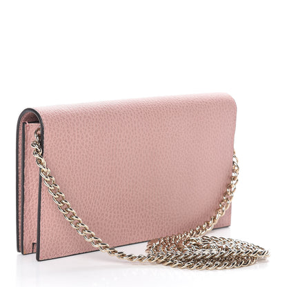 Gucci Dollar Calfskin Medium Betty Chain Wallet Soft Pink 3 of 10