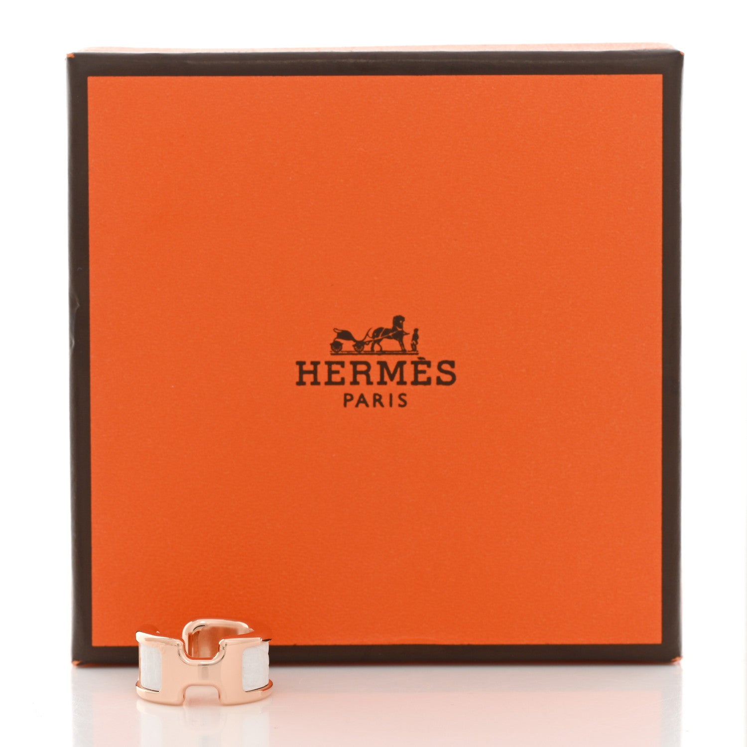 Hermes Epsom Olympe Ear Cuff White 5 of 5
