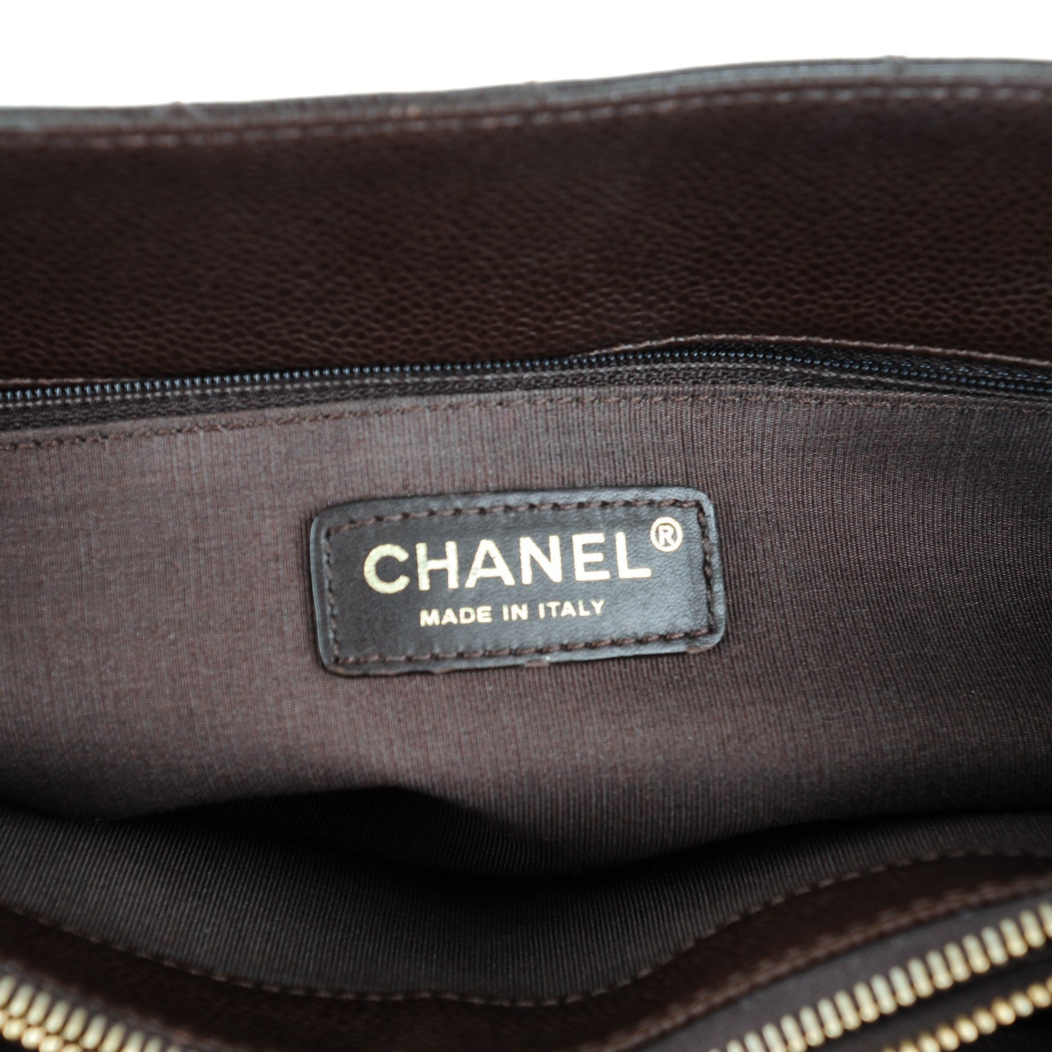 Chanel Caviar Quilted Grand Shopping Tote GST Dark Brown 6 of 7