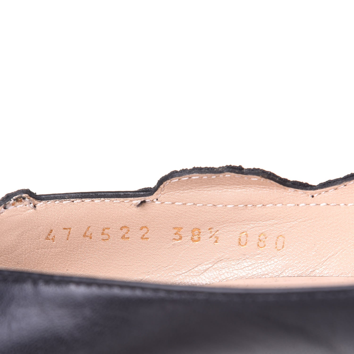 Gucci Calfskin Ophelia High Heel Pumps 38.5 Black 10 of 11