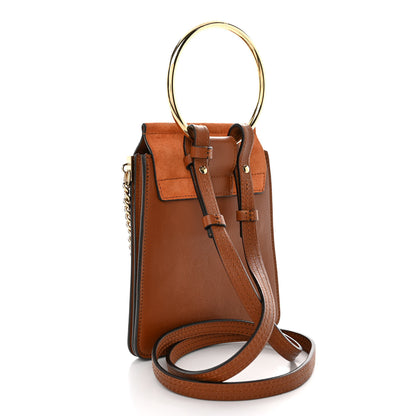 Chloe Suede Calfskin Mini Faye Bracelet Bag Tobacco 3 of 10