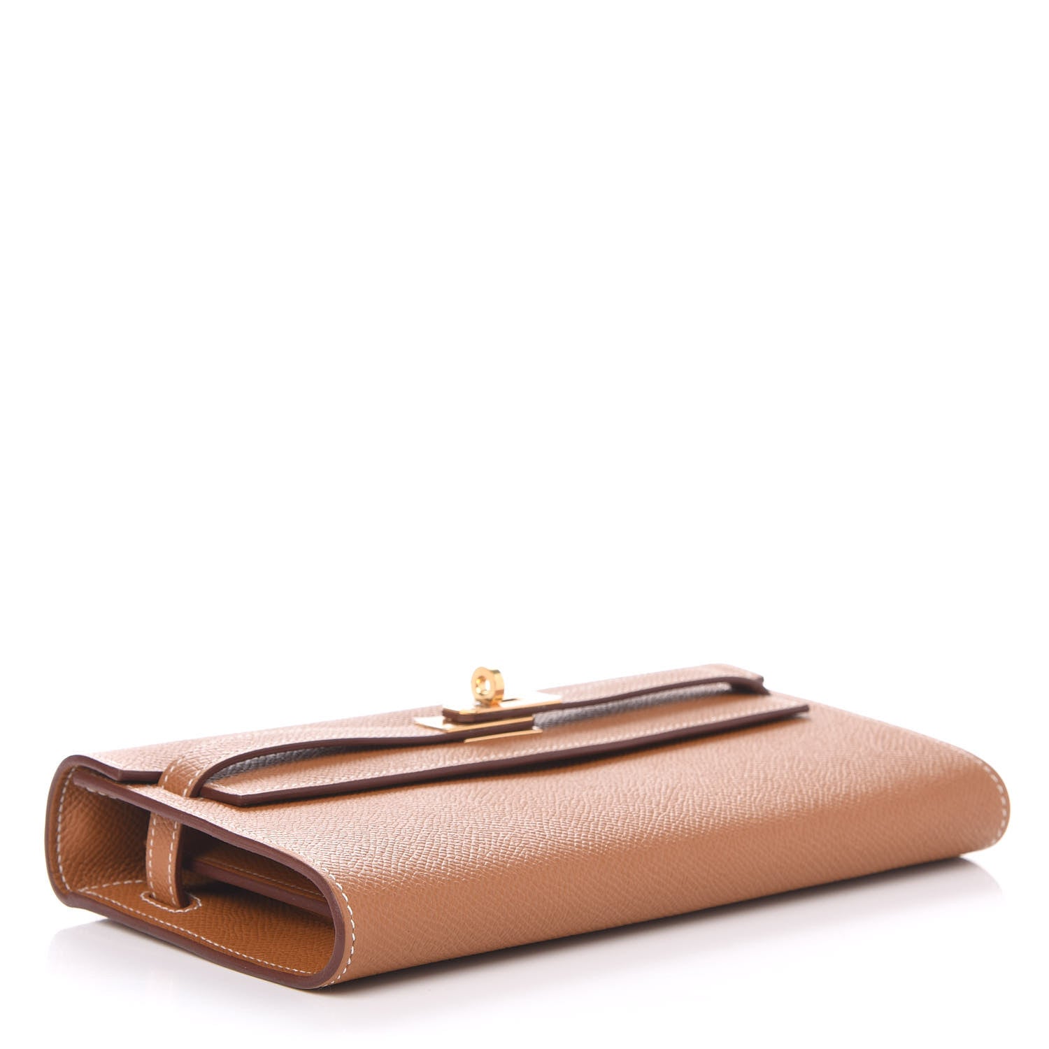 Hermes Epsom Kelly Wallet To Go Gold 4 of 10