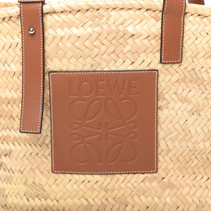Loewe Raffia Medium Basket Tote Bag Natural Tan 10 of 10
