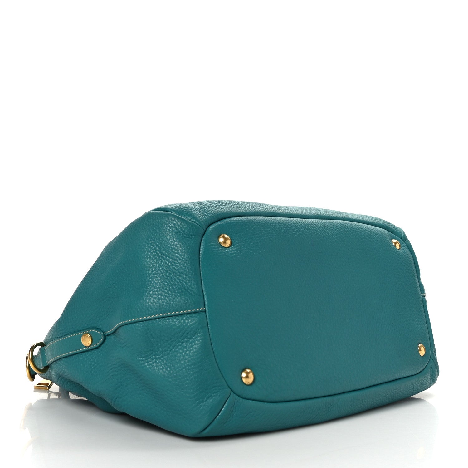 Prada Vitello Daino Shopping Tote Green 4 of 10