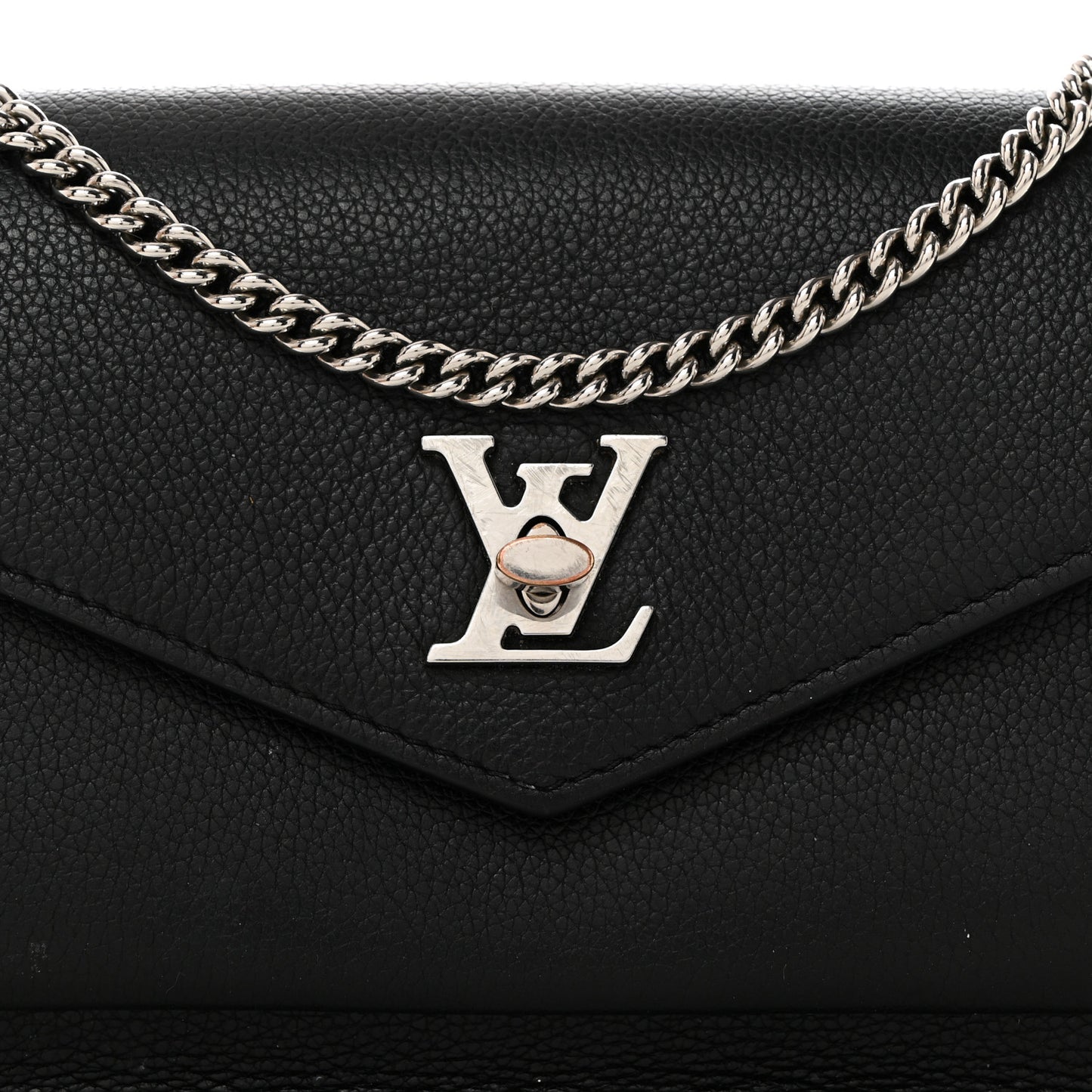 Soft Calfskin My Lockme Pochette Black