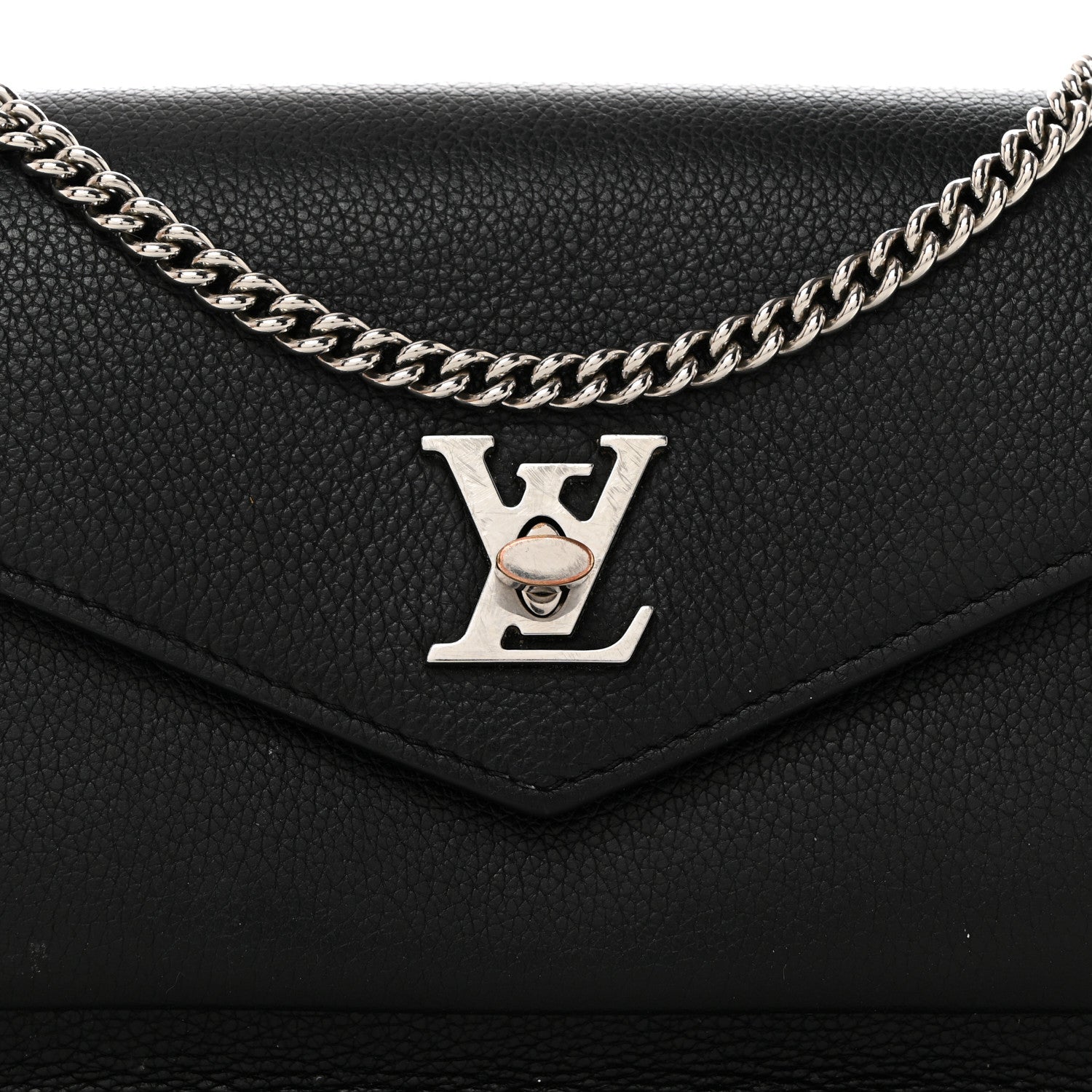 Louis Vuitton Soft Calfskin My Lockme Pochette Black 7 of 10