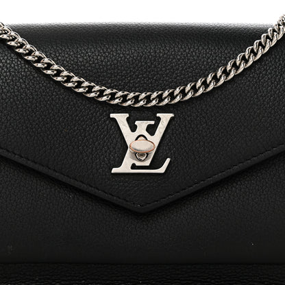 Louis Vuitton Soft Calfskin My Lockme Pochette Black 7 of 10
