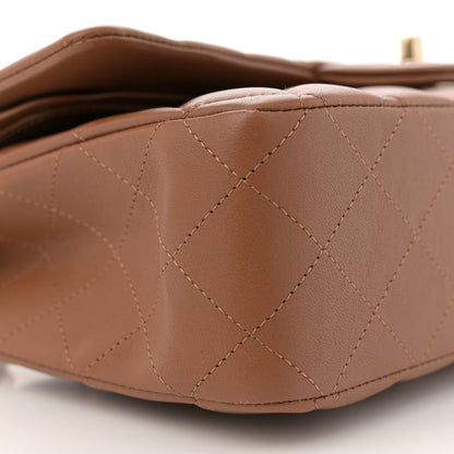 Chanel Lambskin Quilted Medium Double Flap Brown 9 of 11