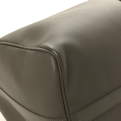 Louis Vuitton Grained Calfskin Aerogram Keepall Bandouliere 50 Khaki 7 of 10
