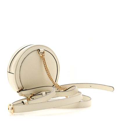 Gucci Textured Calfskin Web Mini Ophidia Round Backpack Mystic White 3 of 11