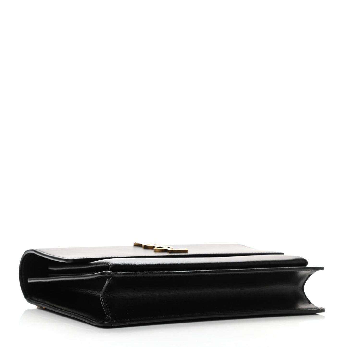 Smooth Calfskin Medium Monogram Sunset Satchel Black