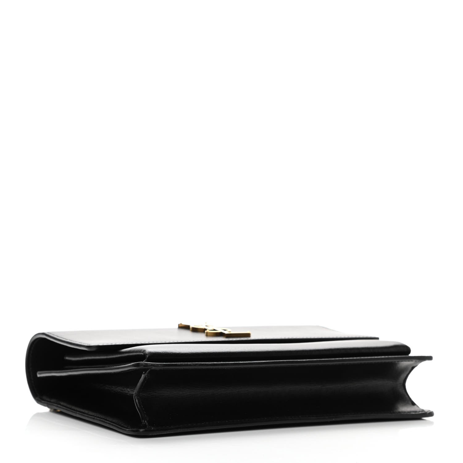 Saint Laurent Smooth Calfskin Medium Monogram Sunset Satchel Black 4 of 9