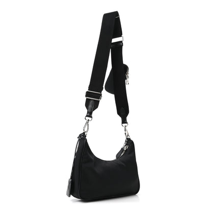 Prada Nylon Re-Edition 2005 Shoulder Bag Black 3 of 10
