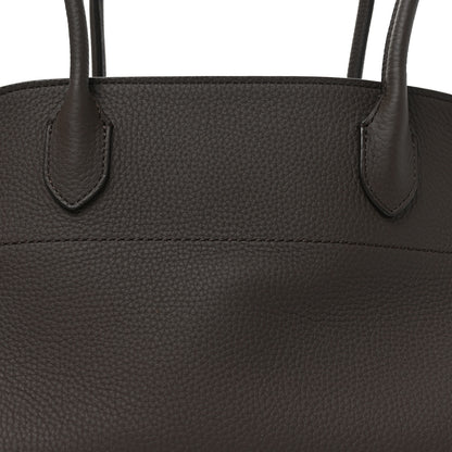 The Row Matte Grained Calfskin Margaux Shoulder 12 Deep Brown 7 of 9