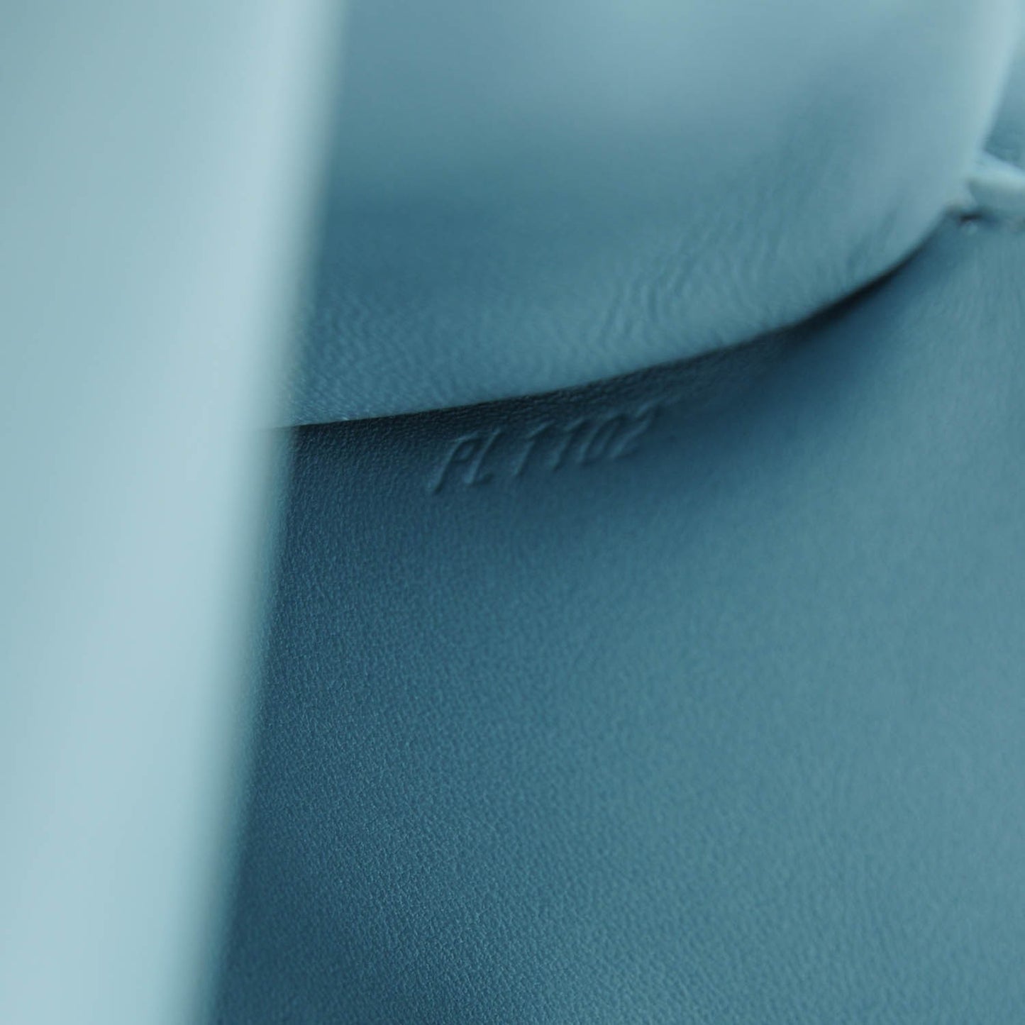 Lambskin Mama Broderie Pochette Blue