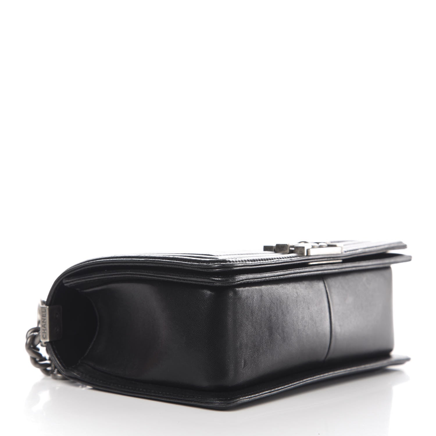 Chanel Lambskin Quilted Medium Boy Flap Black 4 of 12