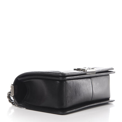 Chanel Lambskin Quilted Medium Boy Flap Black 4 of 12