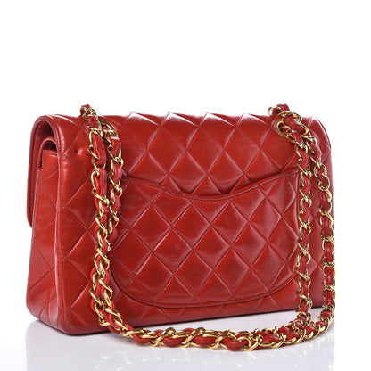Chanel Lambskin Quilted Small Double Flap Red 3 of 14